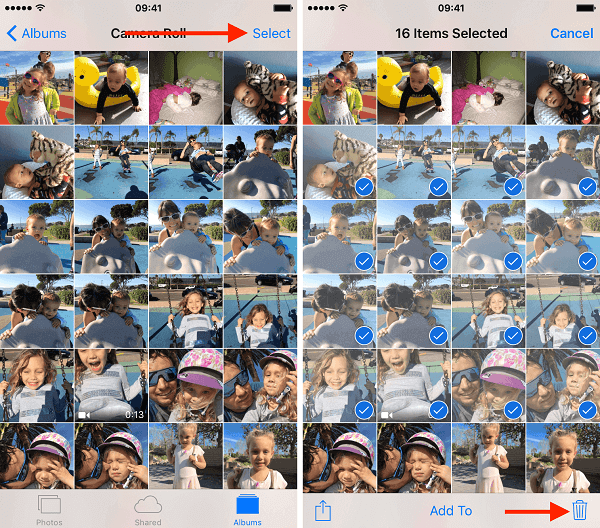 Comment supprimer des photos de l'iPhone