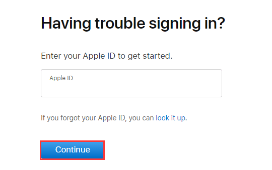 Entrez votre Apple ID