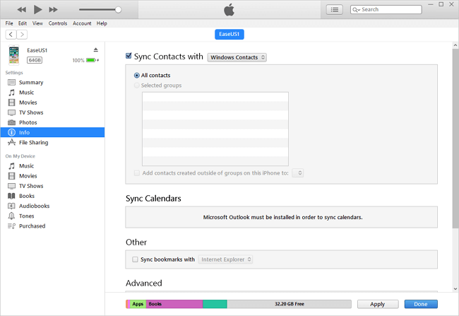 Comment transférer des contacts de l'iPhone ver Gmail
