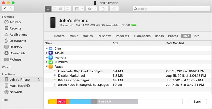 Comment accéder aux fichiers d'iPhone sur Mac