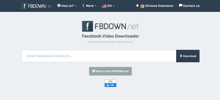 Comment sauvegarder une vidéo de Facebook sur un téléphone avec fbdown.net