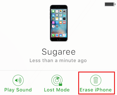 Effacer l'iPhone d'iCloud