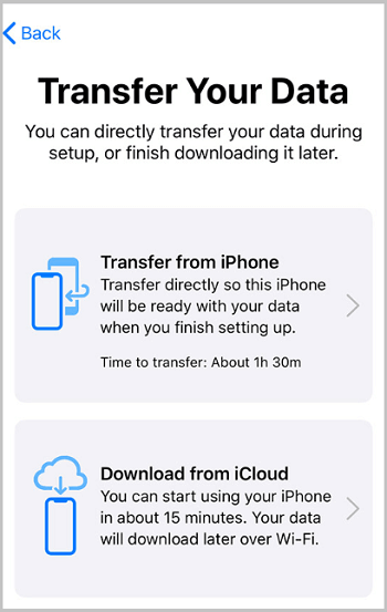 Cara mentransfer data iPhone ke iPhone dengan migrasi iPhone