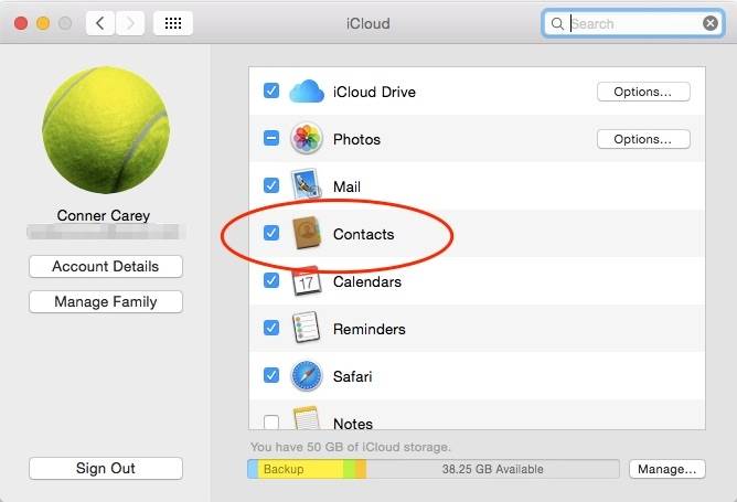Comment transférer les contacts de l'iPhone vers le Mac avec iCloud