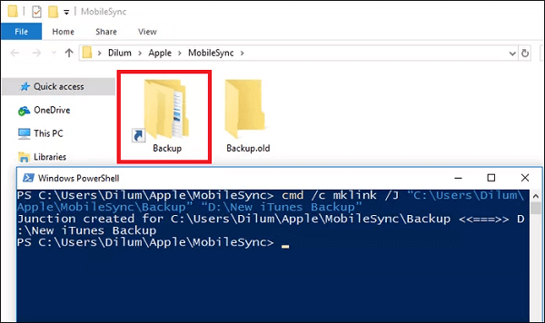 Dossier de sauvegarde iTunes
