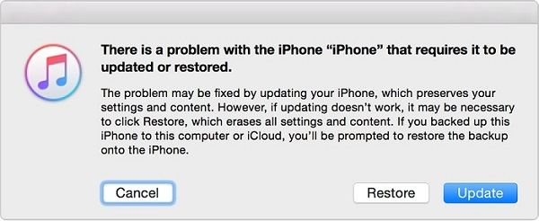 Mettre l'iPhone en mode de récupération