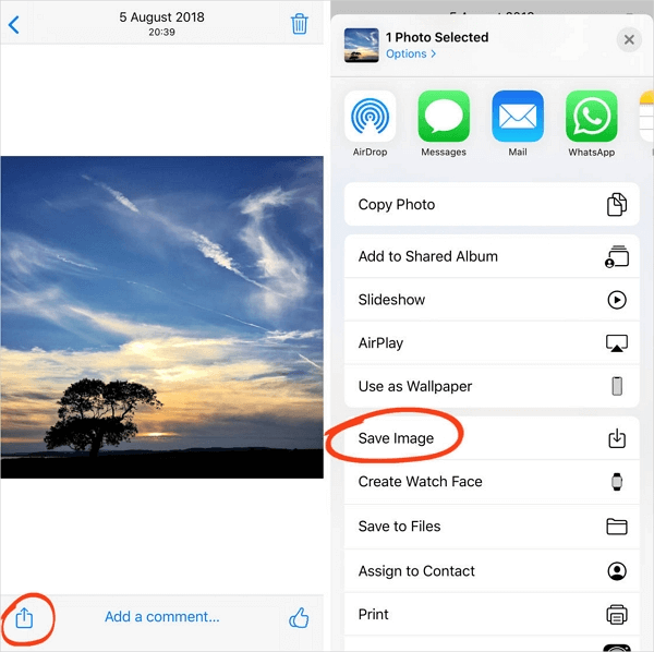 Comment télécharger des photos d'iCloud vers l'iPhone