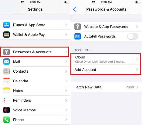 Synchroniser le mot de passe entre iPhone et iPad