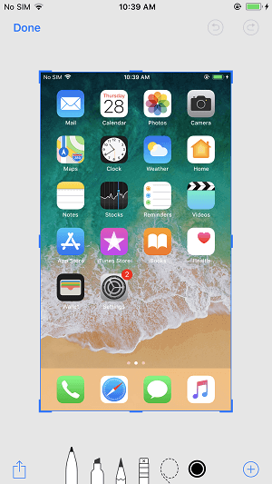 Comment faire une capture d'écran sur iPhone 8/8 Plus - Astuce 1