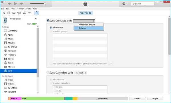 Comment exporter les contacts d'iPhone vers Outlook avec/sans iTunes