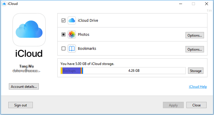 Comment transférer un fichier de l'iPhone vers le PC en utilisant iCloud