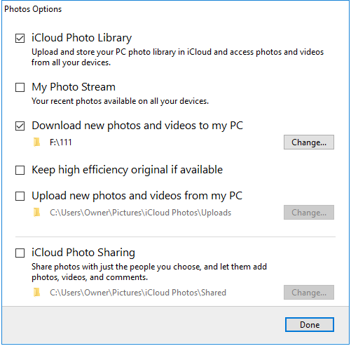 comment mettre des photos sur icloud depuis un pc