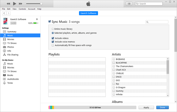 Comment transférer des fichiers d'un PC vers un iPhone avec iTunes