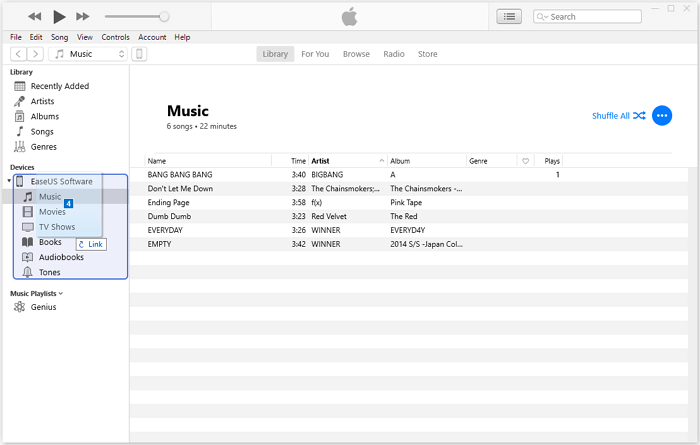 Comment transférer de la musique d'iTunes vers l'iPhone sans synchronisation