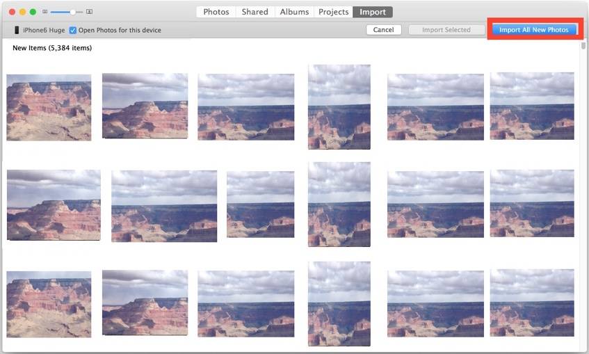 Transférer des photos de l'iPhone vers le Mac