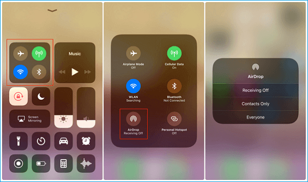 Activez AirDrop sur votre iPhone
