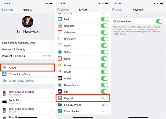 comment sauvegarder les mots de passe sur iphone