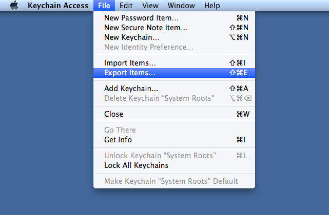 Comment exporter les mots de passe sur l'iPhone via Keychain Access