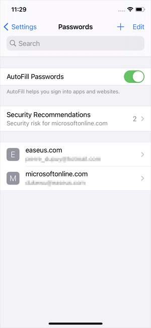 Comment trouver les mots de passe des applications sur l'iPhone via les réglages