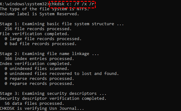 Vérifier le lecteur c