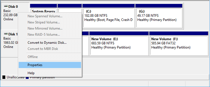 Cliquez sur Propriétés