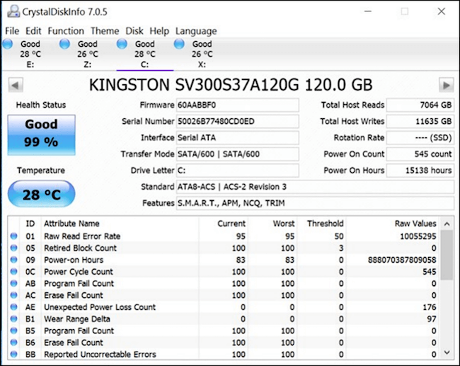 interface d'informations sur le disque de cristal