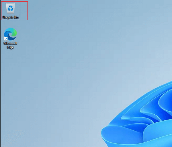 Ouvrir la corbeille de Windows 11