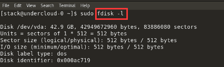 commande fdisk linux