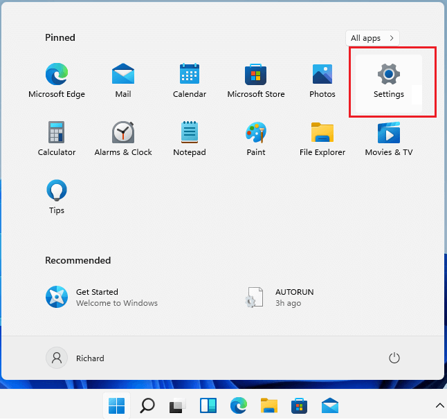 Ouvrir le sens du stockage