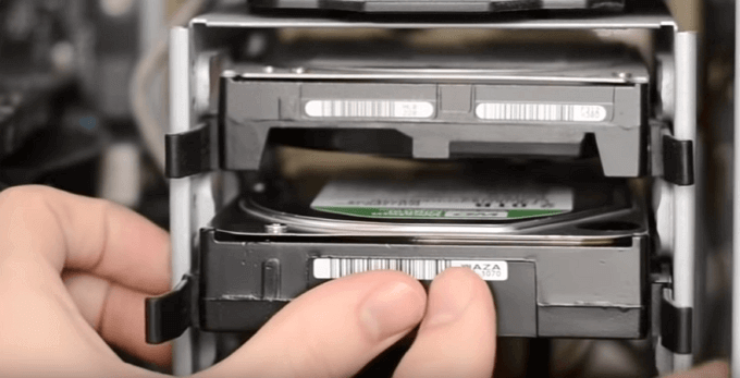 Remplacez l'ancien disque par un nouveau