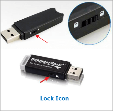 icône de verrouillage usb