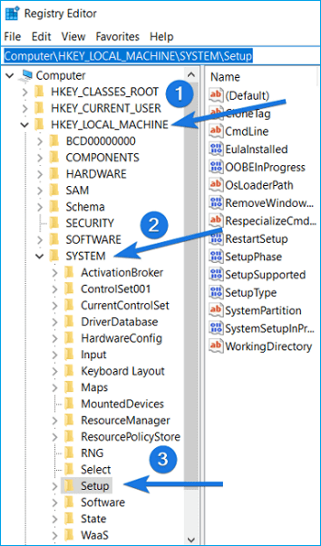 aller à la configuration de l'ordinateur