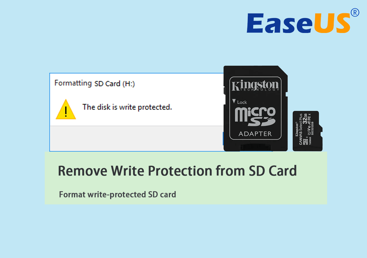 Comment formater une carte SD protégée en écriture - EaseUS