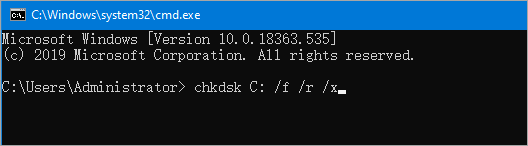 réparer le SSD - vérifier le système de fichiers
