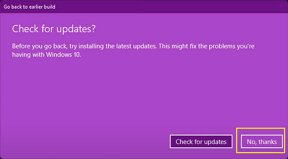 Confirmez pourquoi voulez-vous annuler Windows 11