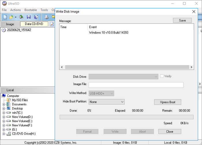 créer une clé USB d'installation de Windows 10