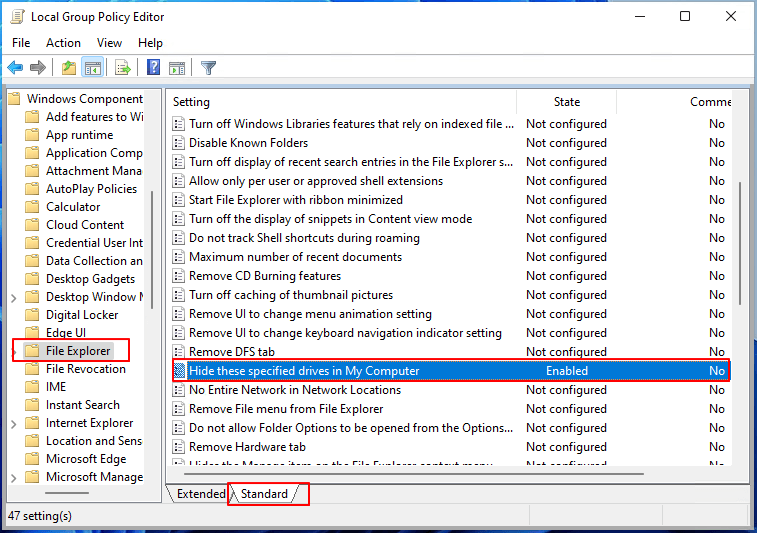 Ouvrir Explorateur des fichiers