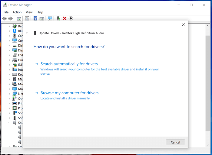 confronté à deux options