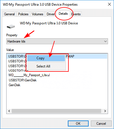 Wd device usb