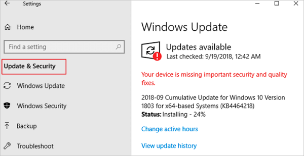 maintenir Windows 10 à jour