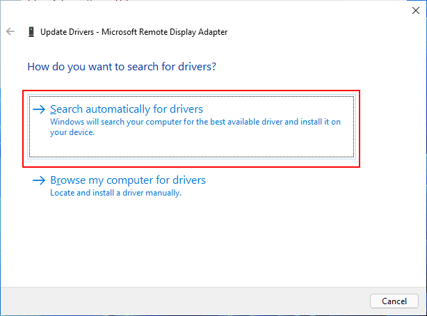 Confirmez la mise à jour