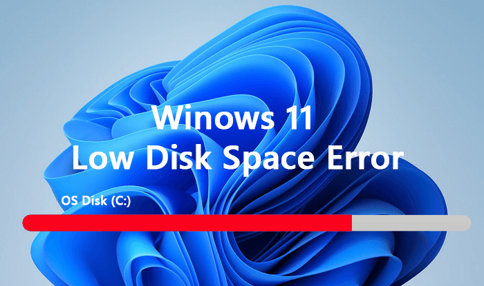 Erreur d'espace disque faible de Windows 11