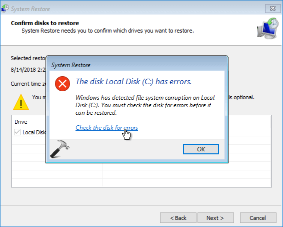 exécuter SFC pour réparer Windows a détecté une corruption du système de fichiers