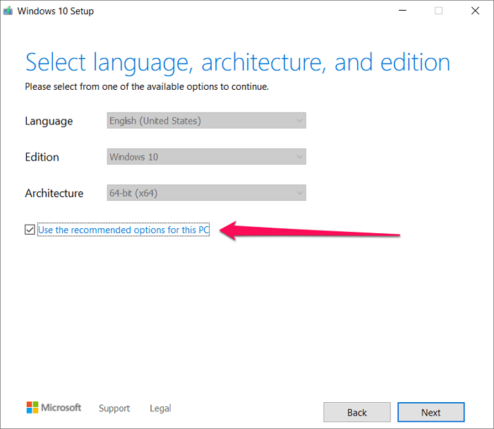 sélectionnez la langue et l'édition