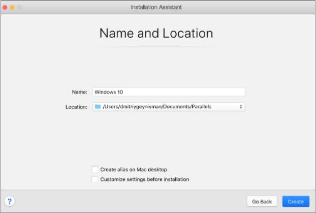 Nommez l'installation de Windows 