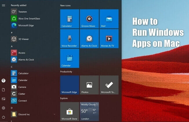 Exécuter des applications Windows sur Mac