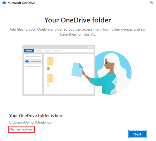 Définissez le disque dur externe comme emplacement cible pour télécharger et sauvegarder les fichiers OneDrive.
