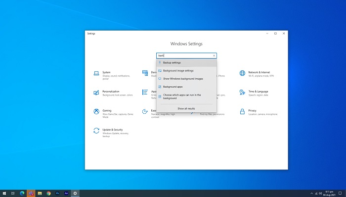 comment utiliser la sauvegarde et la restauration dans windows 11 étape 1