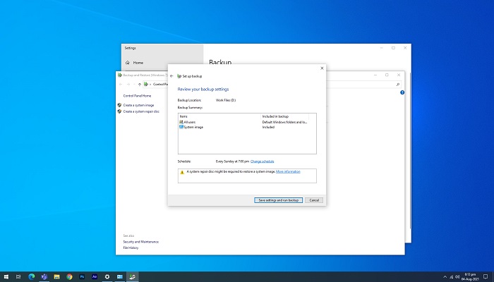 comment utiliser la sauvegarde et la restauration dans windows 11 étape 6