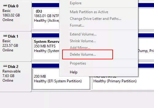 Comment Supprimer Une Partition Efi Sous Windows 10 8 1 8 7 Xp Vista Easeus